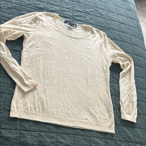 Ralph Lauren Sport Cream Cotton Sweater